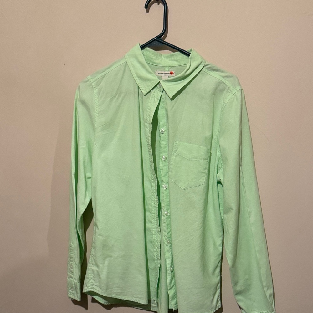 Old Navy Light Green Button Down Shirt